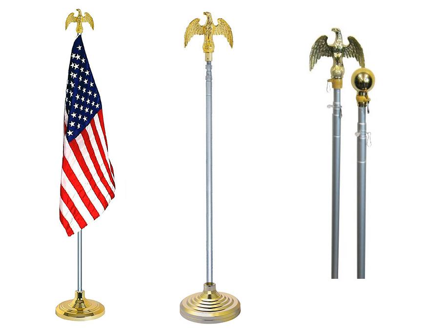 Aluminium Pole Indoor Flag Kit