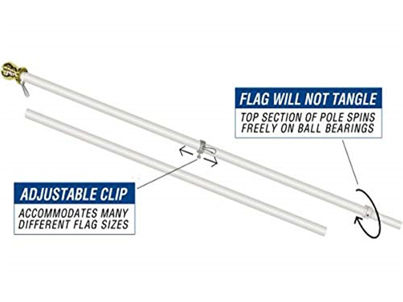 6FT Standard Spinning Flag Kit