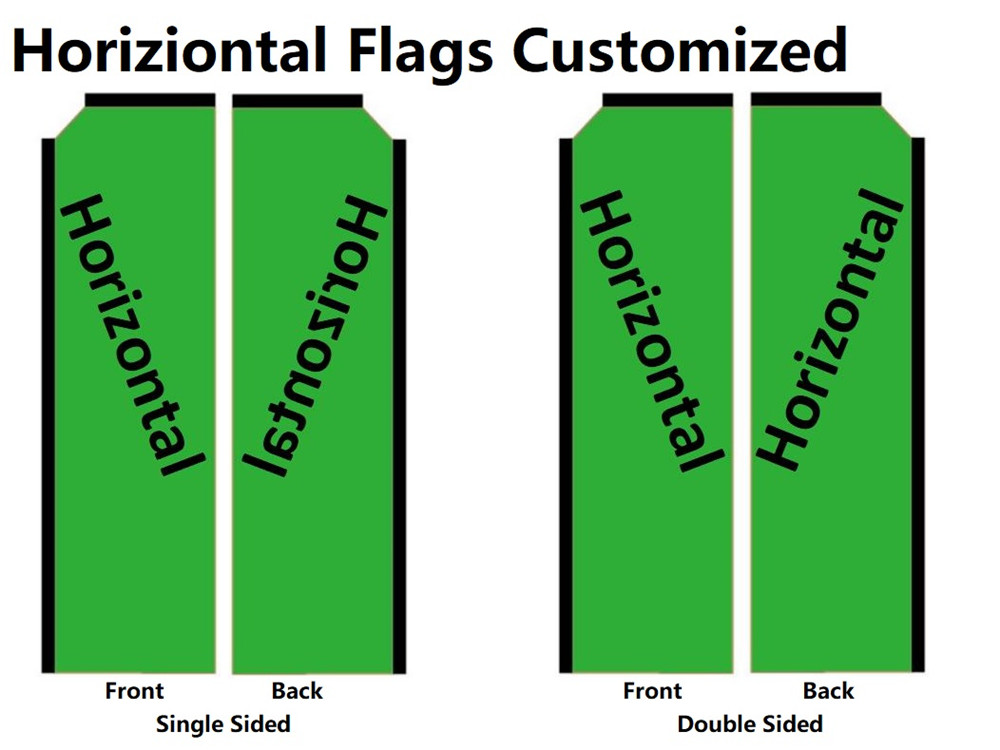 Customized Horiziontal Flags