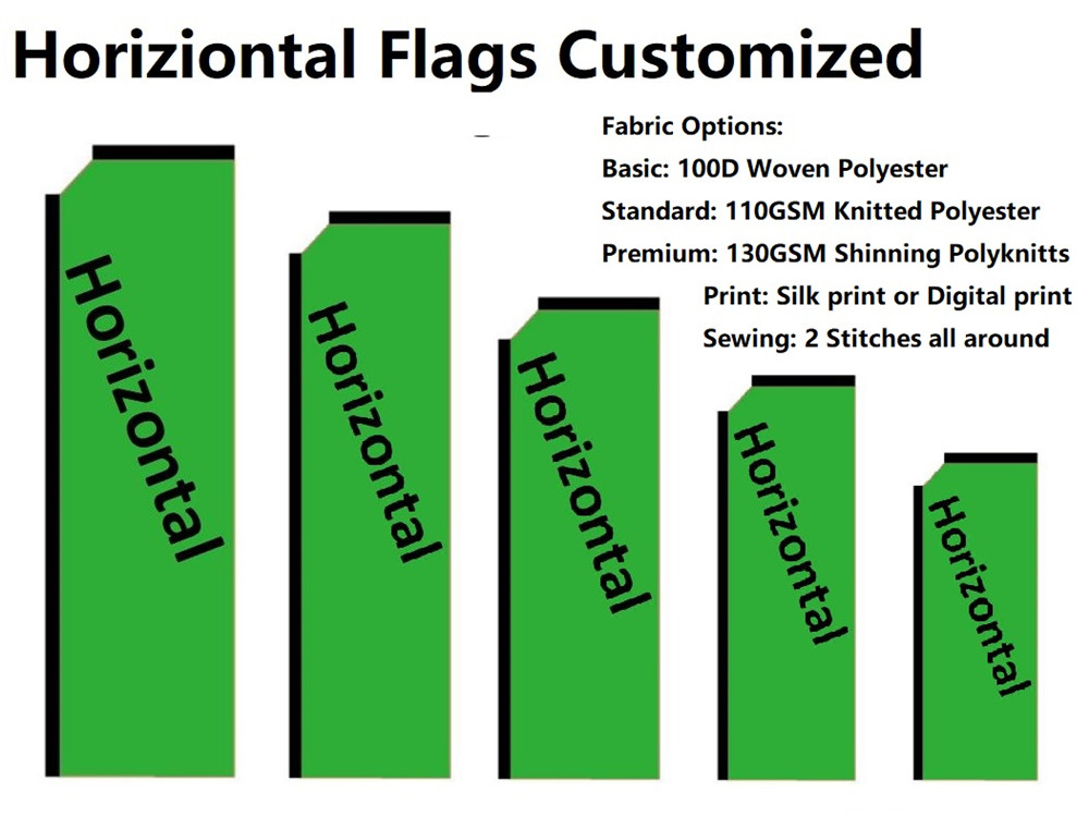 Customized Horiziontal Flags