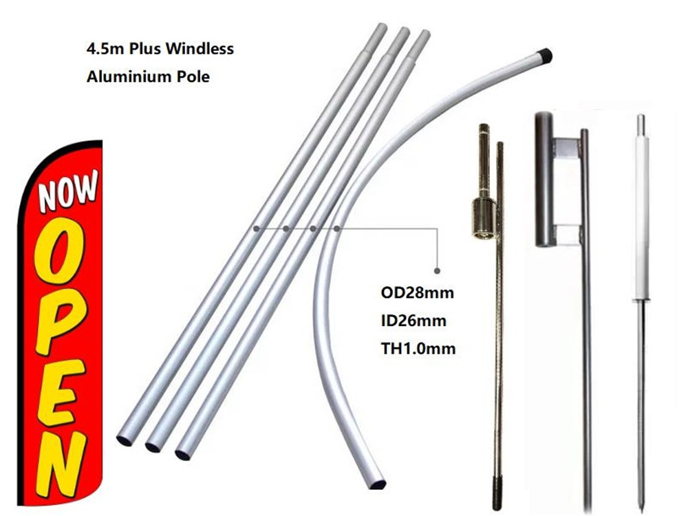 1.0mm PLUS Windless Alu. Pole