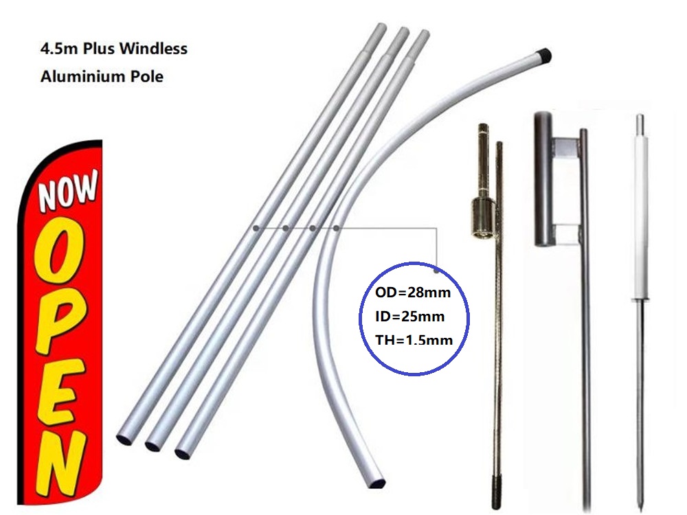 1.5mm Pro Windless Alu. Pole