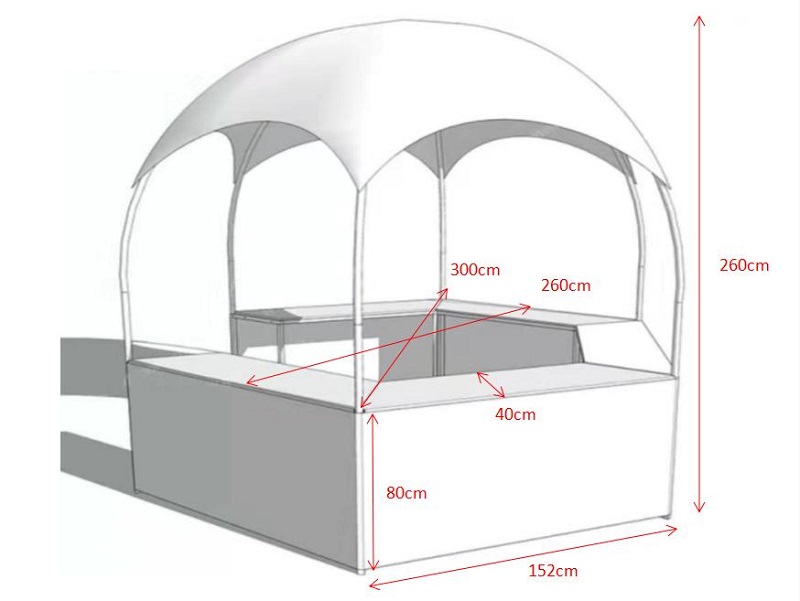 Six Walls Structural Gazebo
