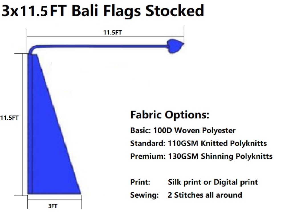 3x11.5FT Wind Dancer Flags