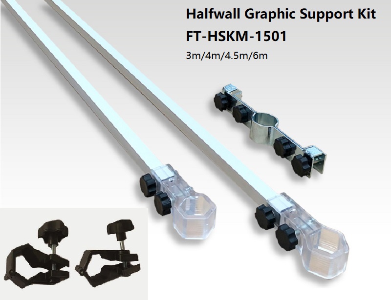Half Wall Poles&Clamps
