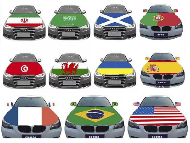 Car Engine Hood Flag