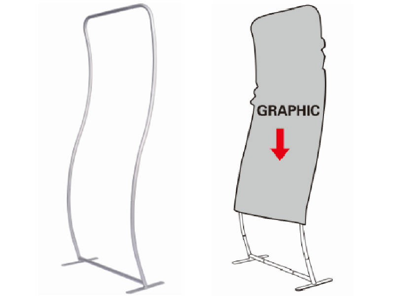 Waved Banner Stand