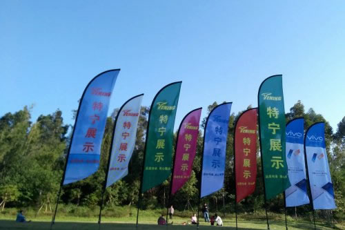 Selection of Flag Size, Material, and Flag Color